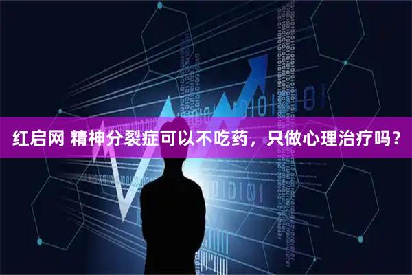 红启网 精神分裂症可以不吃药，只做心理治疗吗？