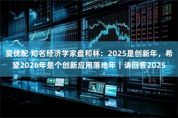 爱优配 知名经济学家盘和林:2025是创新年,希望2026年是个创新应用落地年|请回答2025